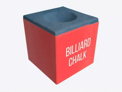 Billiard Cue Chalk 3D model