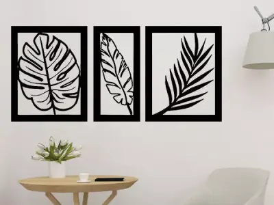 Leaf 2D Wall Decor 3D print model