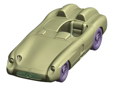 Mercedes Benz 300 SLR 1955 print 3D print model
