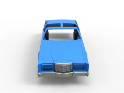 Shell and wheels Thunderbird T-Top 1979 Scale 1 to 25 3D print model