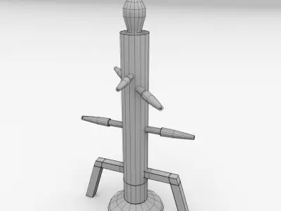 Wooden Dummy V2 3D model