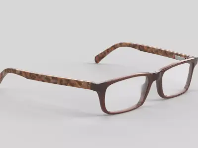 Cruncher Eyewear Glasses Low-poly 3D model