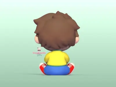 Soccer Boy and Keychain version 3D print model