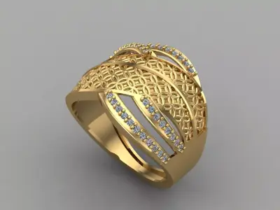 Women Ring 3DM Womens Ring 3d models 3D print model 3D print model 40