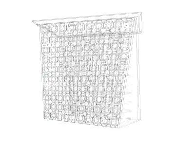 10 story twisted modern high rise contemporary design 3D model