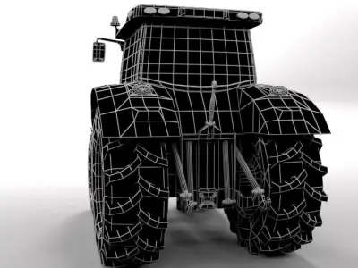 JOHN DEERE 6R LOWPOLY Low-poly 3D model