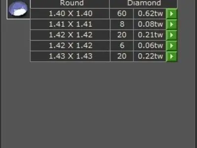 DY signature oval ring with faceted stone 3D print model