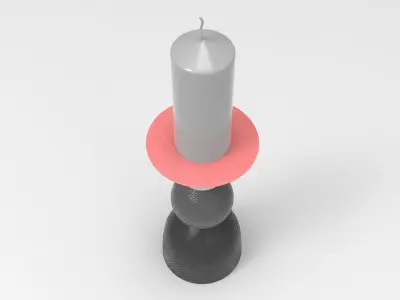 Slep Candlestick Low-poly 3D model