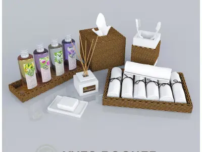 Bathroom set  Yves rocher 3D model
