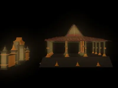 JOGLO JAVANESE HOUSE Free 3D model