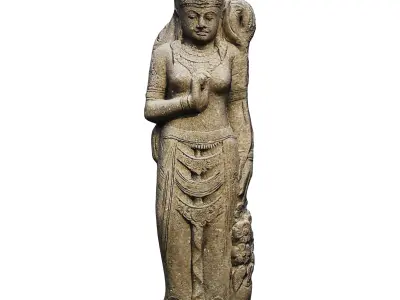 Garden sculpture Dewi Sri 3D model