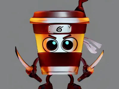 Italy Brainrot - Capuccino Assassino Free low-poly 3D model