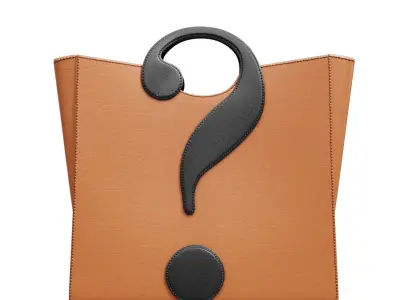 House Symbol Shopper Bag Low-poly 3D model