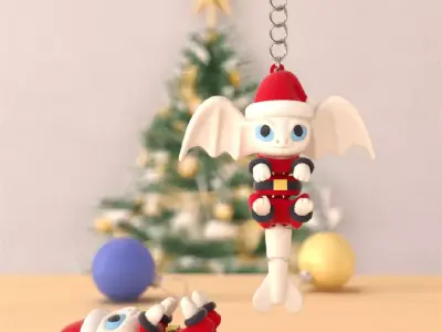 Lady Claus Light Fury - Articulated Version and Keychain 3D print model