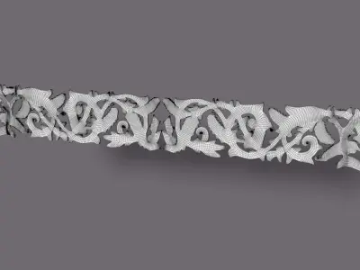 Decorative carved collection 3D model