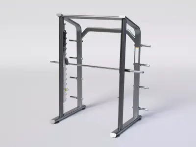 SMITH MACHINE Gym Equipment  Low-poly 3D model
