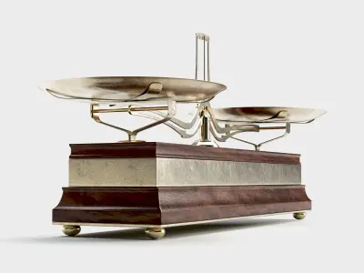Vintage Balance Scale 3D model