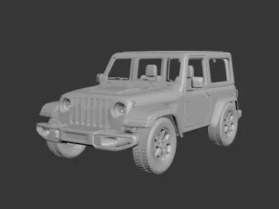 Jeep Wrangler 2Door 2022  Free 3D print model