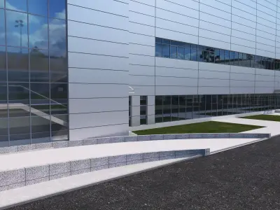 Industrial Building Factory 018 3D model