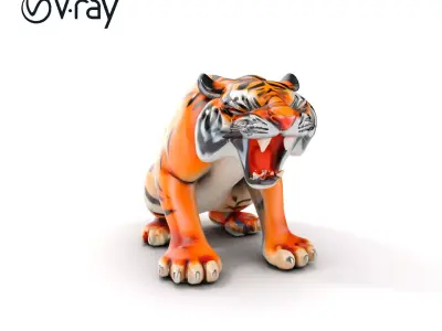 Tiger Animation Model Pack Low-poly 3D model