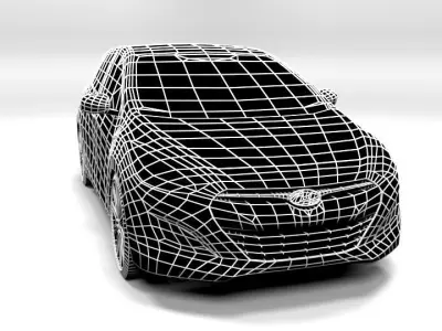 HYUNDAI I30 VARIANT LOWPOLY  Low-poly 3D model
