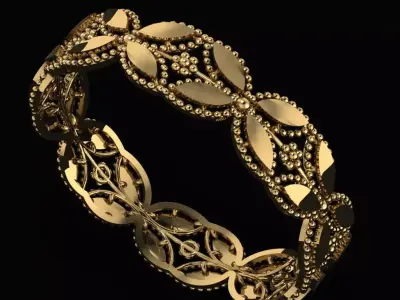 Arabic Tire Ring 3D print model