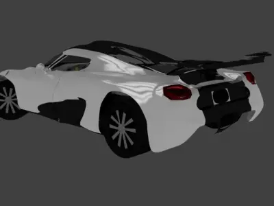 Koenigsegg One 1 Low-poly 3D model