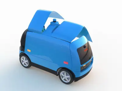 Autonomous Logistics Delivery Vehicle 3D model