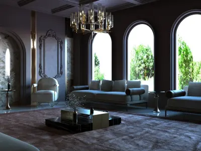 Interior - Livingroom - 080323 3D model