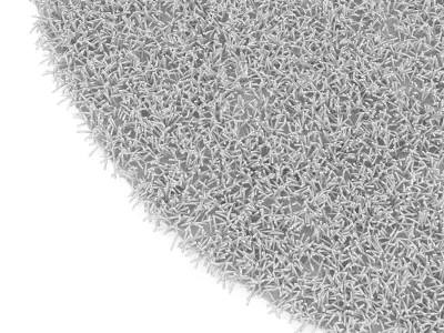 Round Light Grey Rugr 3D model