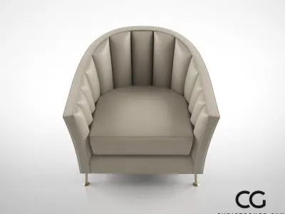 Christopher Guy Alexandrine Armchair 3D model