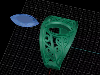 jewelry ring 337 Free 3D print model