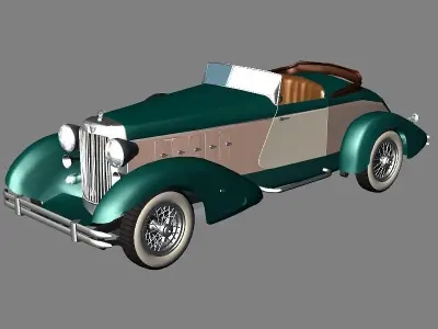 chrysler  imperial 1932 Low-poly 3D model
