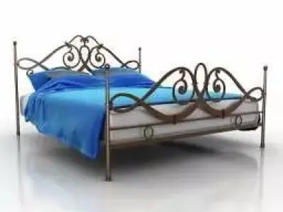 Classic Bed 3D model