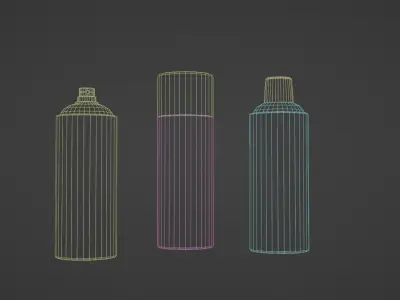 WD40 Can  Low-poly 3D model
