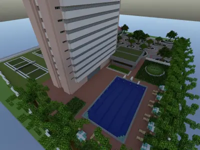 Los Delfines Residential Complex 3D model