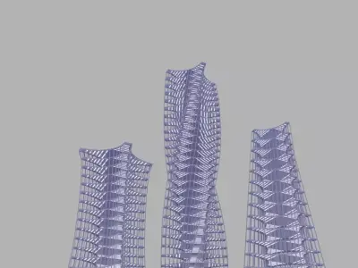 stories building Free low-poly 3D model