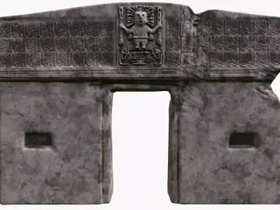 The Gate of the Sun Free low-poly 3D model