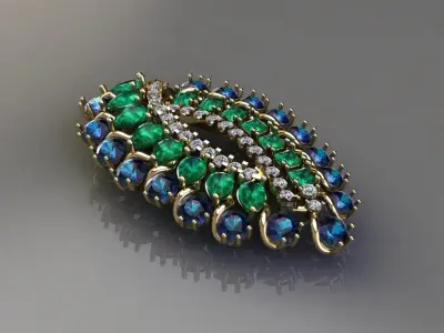 FASHION PENDENT UNIQUE 3D model