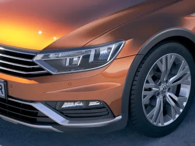 Volkswagen Passat Alltrack 2018 3D model