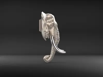 Elephant Door Knocker 3D print model