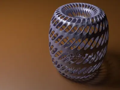 Decorative Metal Holder Free 3D model