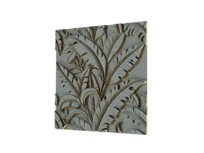 mural decor set wall panel 13 3D model