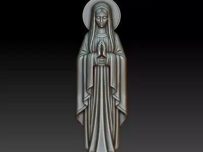 Virgin Mary 19 3D print model