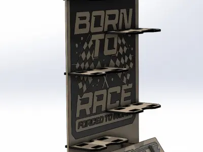 Shelves for 1 64 scale car models 3D print model