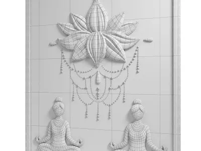 Decorative panel face 5 3D model