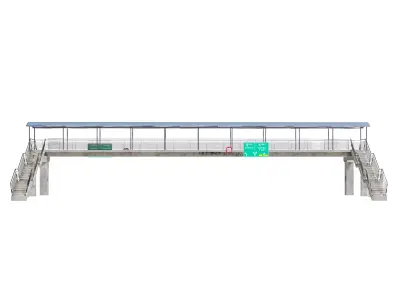 Pedestrian Bridge 3D model