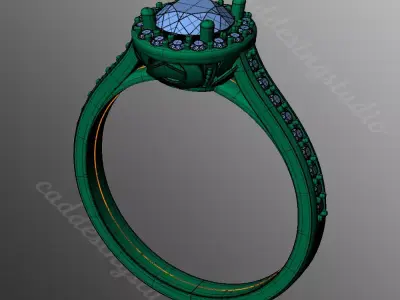Ring bi126 3D print model