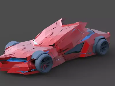Elite Crimson Future car 3D model