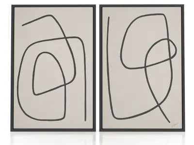 Moreau Wall Art Renwil PBR 3D model